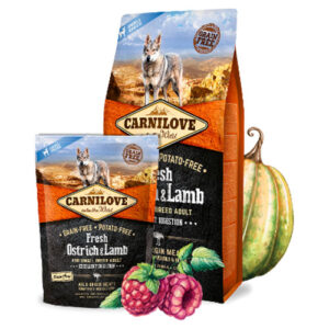 Carnilove Mini Adult (Grain and potato free) – Свеж ној и јагне мини адулт 6кг.