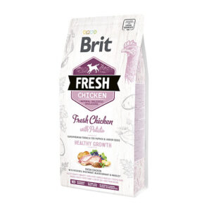 BRIT Fresh Puppy – Суперпремиум храна папи со свежо месо (пилешко и компир) 12кг. (- 20% ПОПУСТ)