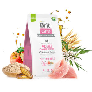 BRIT Care Mini Adult small breed – Храна за мини раст адулт (пилешко и инсекти) 1кг.
