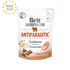 Brit Care Antiparasitic – Закуски со антрипаразитски ефект – салмон и камилица