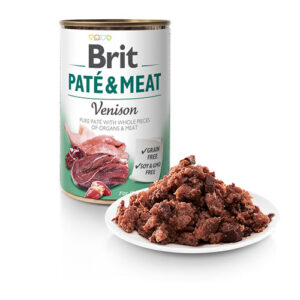 Brit Pate & Meat Venison – Брит паштета со парчиња месо (срна и пиле) 400гр.