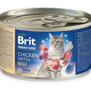 Brit Premium by Nature Chicken with Beef – Брит паштета дуо (пилешко и говедско) 200гр.