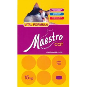 Maestro – Храна за возрасни мачиња со вкус на риба 15кг.