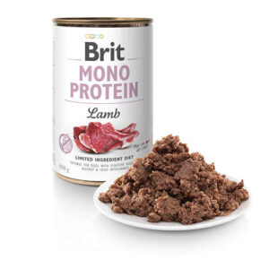 Brit Mono protein Lamb – Брит хипоалергена конзерва со јагнешко месо 400гр.