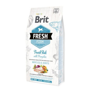 BRIT Fresh Adult- Суперпремиум храна адулт со свежо месо (риба и тиква) 1кг.