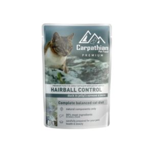 Carpathian PREMIUM – Hairball Control – Пауч за маче од патка со хеирбол ефект